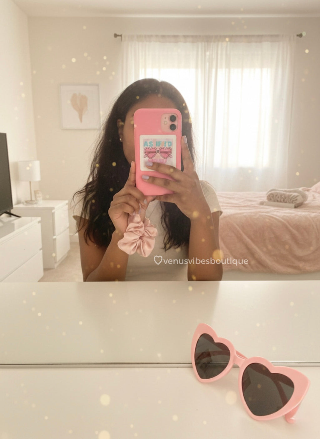 As If I’d Dim My Light Y2K Aesthetic Sticker | Pink Laptop, Water Bottle & Journal Sticker