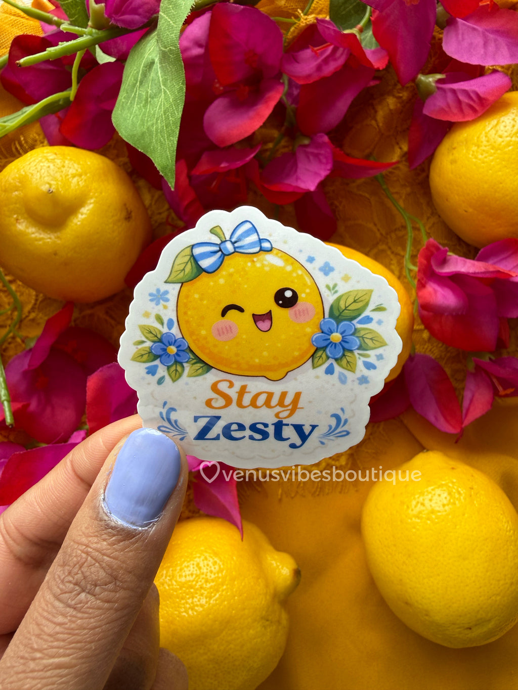 Stay Zesty Lemon Sticker
