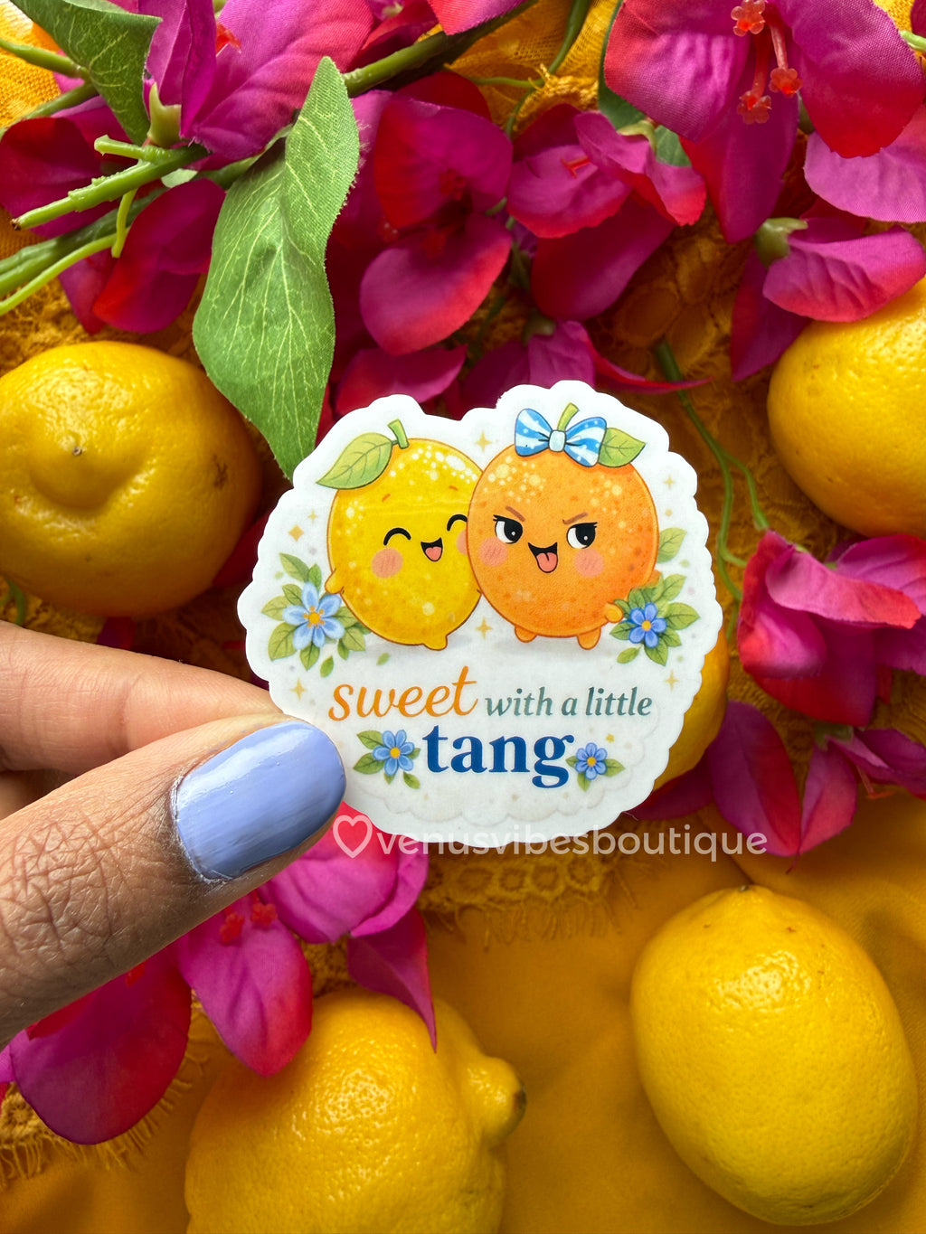 Sweet With a Little Tang Lemon Sticker