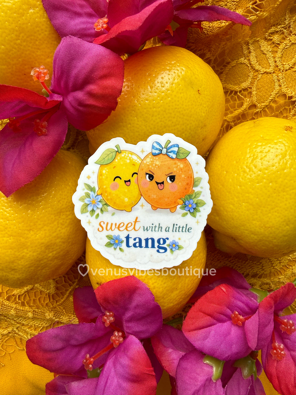 Sweet With a Little Tang Lemon Sticker