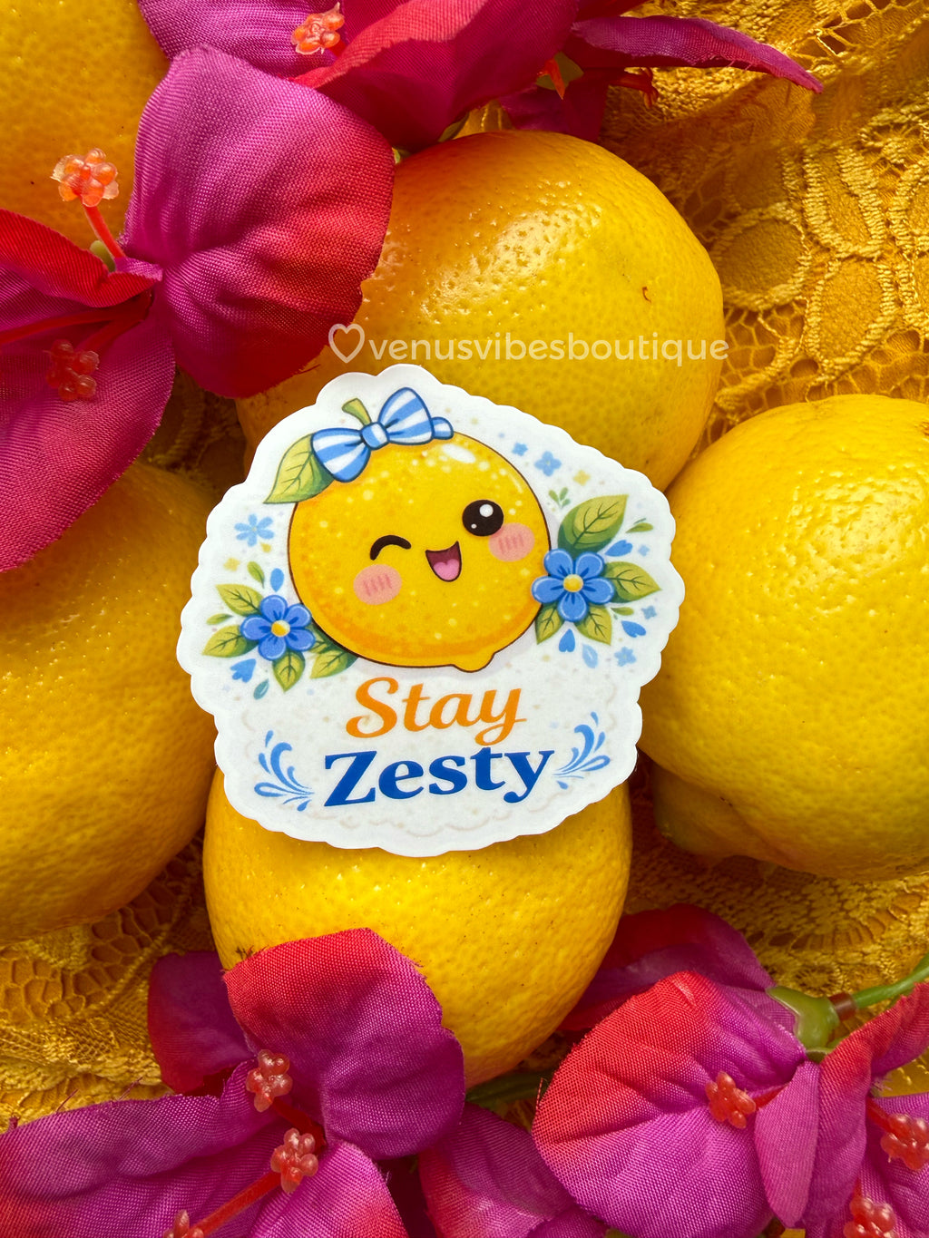 Stay Zesty Lemon Sticker