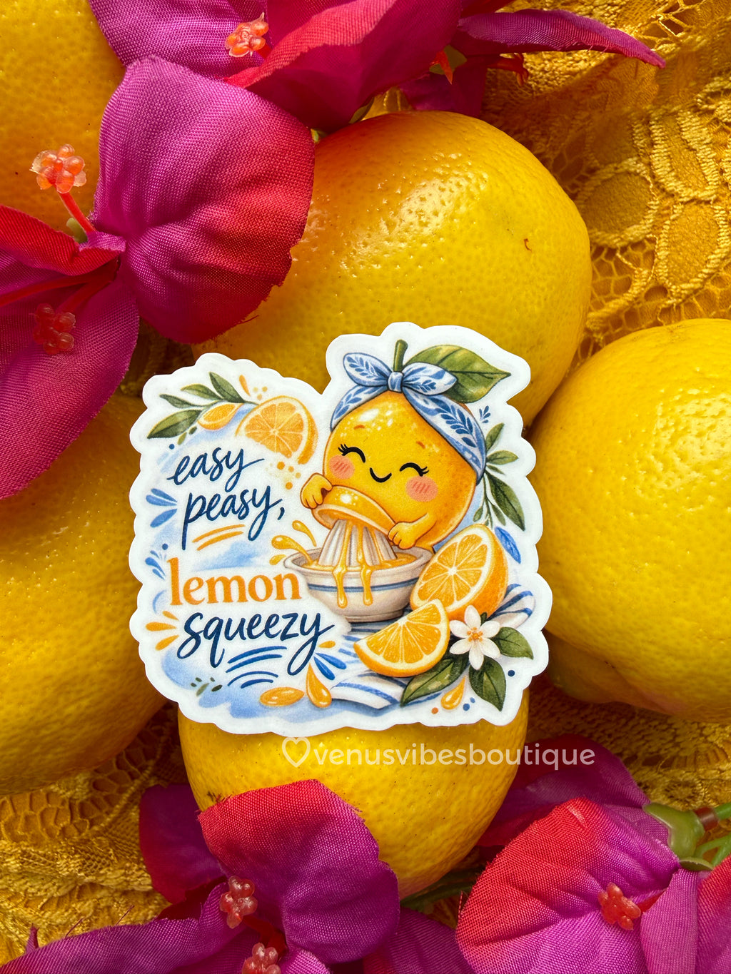 Easy Peasy, Lemon Squeezy Sticker