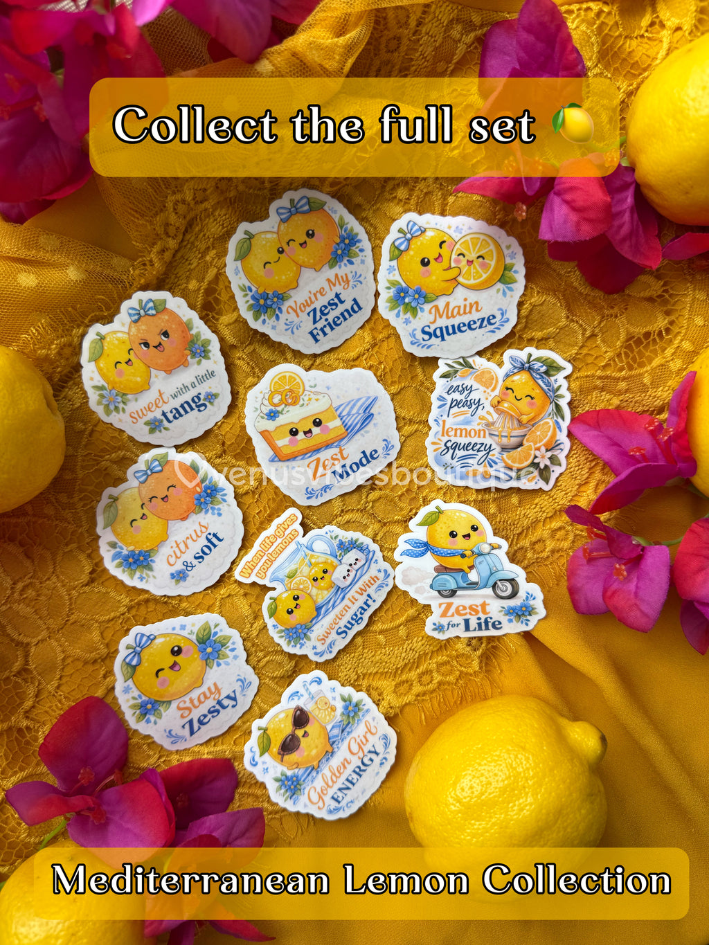 Zest for Life Lemon Sticker