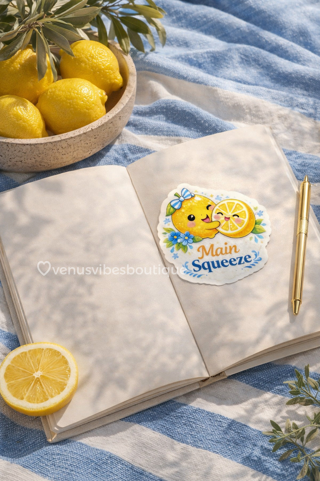 Main Squeeze Lemon Sticker