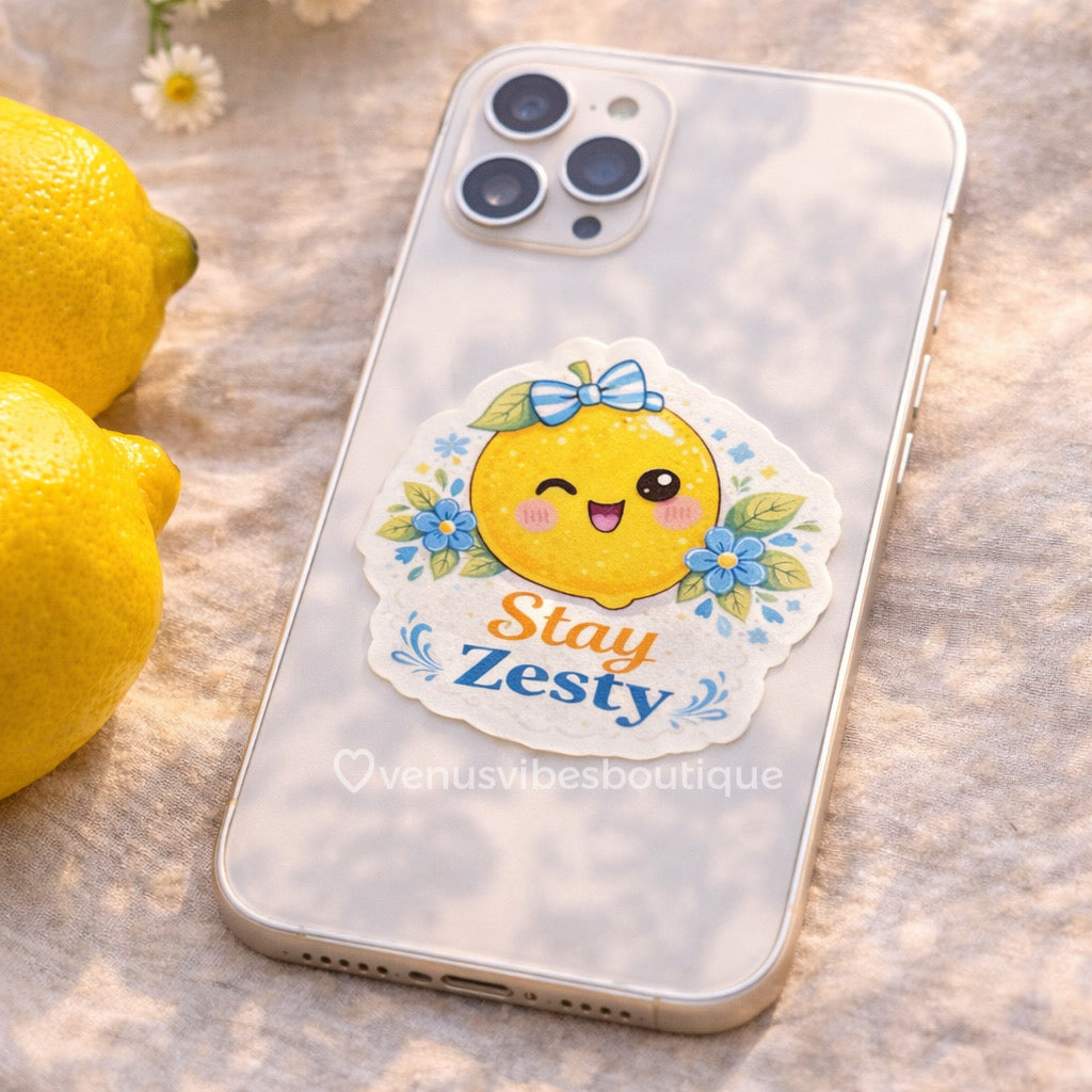 Stay Zesty Lemon Sticker