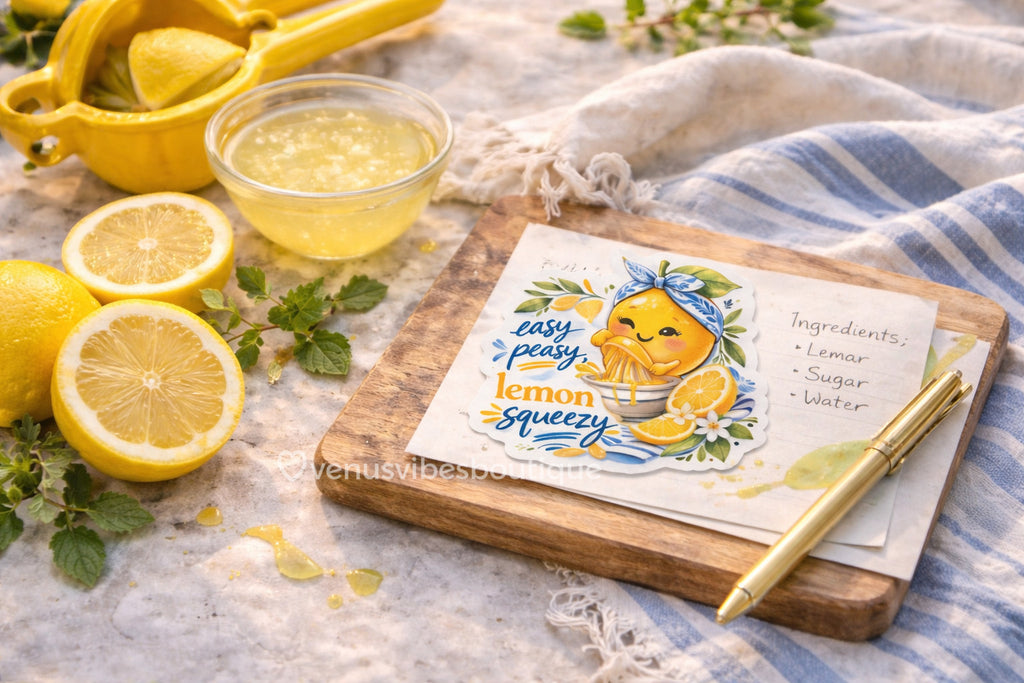 Easy Peasy, Lemon Squeezy Sticker